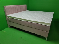 Boxspring VELVET 2 persoons met 10 cm. dikke HR 55 Tencel topper