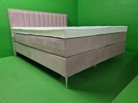 Boxspring VELVET 2 persoons met 10 cm. dikke HR 55 Tencel topper